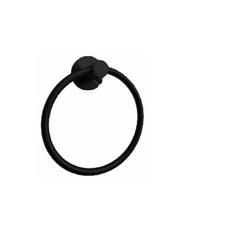 Orca Hardware Towel Ring, BL Black Finish 3760-BL